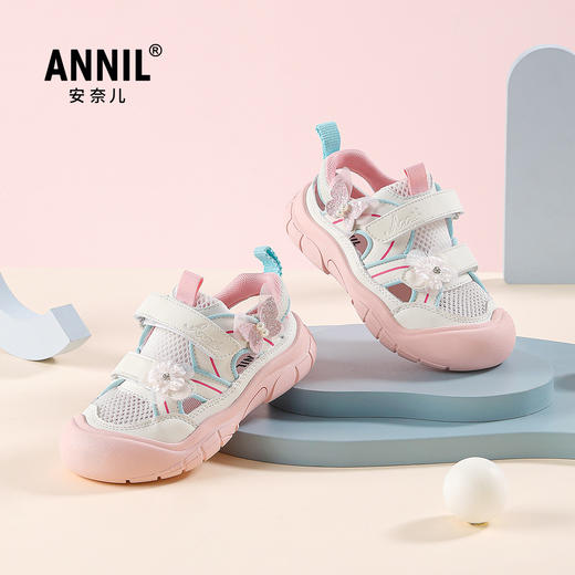 ANNIL/安奈儿夏季女童休闲防滑透气百搭公主时尚运动鞋HG5206289 商品图0