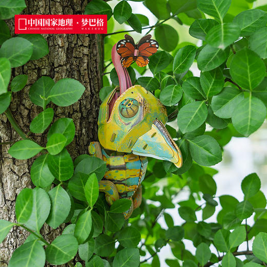 博物文创 雨林小怪系列立体拼插纸模 仿真纸模 益智动脑 兰花螳螂 高冠变色龙 草莓箭毒蛙 雨蛙蝎 跳蛛 商品图1