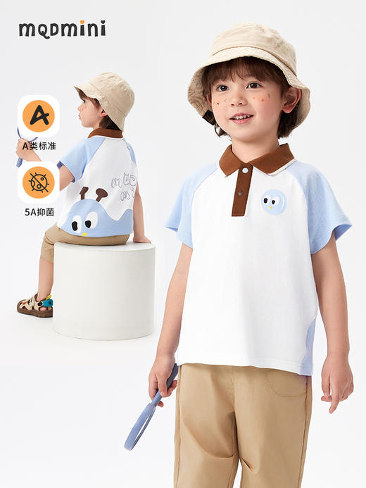 【MQDmini】【90-140】男童夏季短袖POLO衫 商品图0