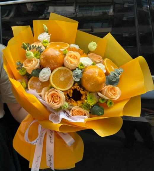 心想事“橙”花束 商品图0