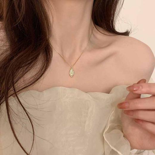 CROCUS闪钻金枝玉叶项链CRSN0090 商品图1