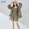 NUTS夏季新品纯色时尚松紧腰气质短裤323071012B 商品缩略图0