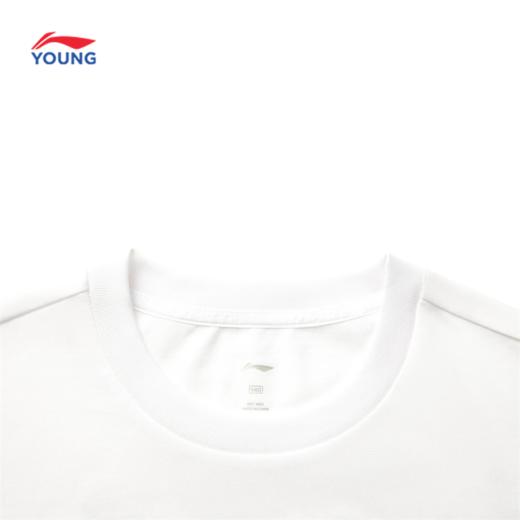 李宁男大童篮球系列冰感舒适吸湿排汗宽松短袖文化衫YHSV025 商品图2