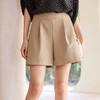 玳莎时尚高腰A型短裤女2025年夏季新款卡其色通勤休闲宽松西装裤  FB36102 商品缩略图0