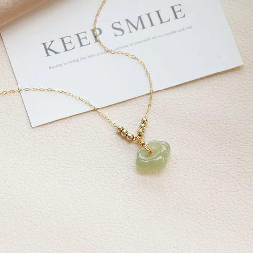 PIARA 平安锁和田玉锁骨链NKA3129 商品图0