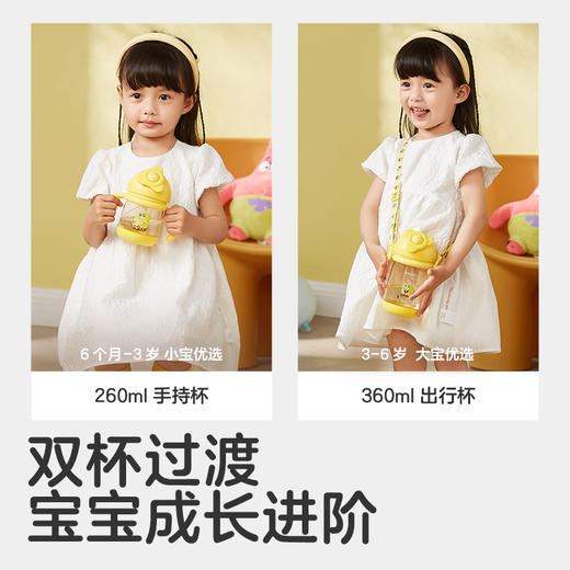 【微瑕】Kub可优比宝宝吸管杯儿童水杯婴儿学饮杯PPSU鸭嘴杯戒奶瓶重力球（收到无质量问题不退不换，介意者勿拍） 商品图1