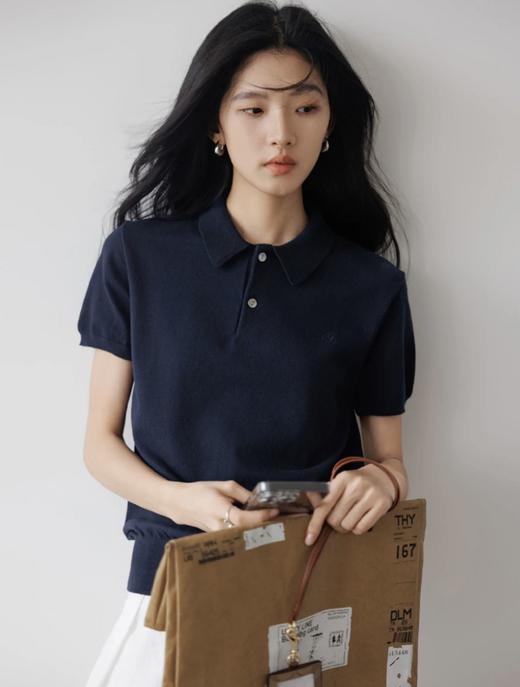 ✨2025新款经典2.0薄料【莱赛尔天丝针织短袖t恤POLO衫】精致知识分子穿搭必备经典POLO衫，人人皆可驾驭! 商品图2