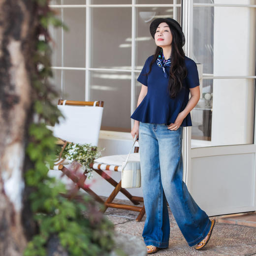 【林栖设计小店】（现货）莫代尔混纺T恤百搭多色荷叶边2025夏季新品短袖上衣女1952134 商品图3