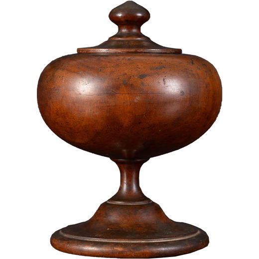 清	黄杨木整挖豆形摆件 商品图5