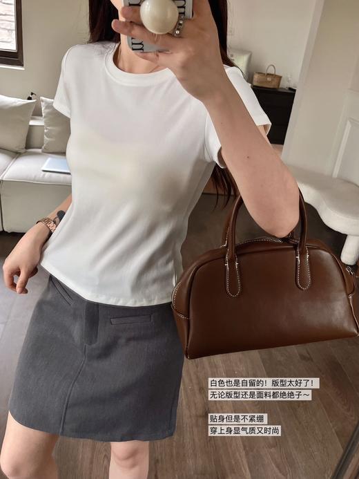 【🔥重磅Row风千元平替】安家美·魔法瘦瘦T来袭‼️版型卓越到不可思议👻 如有魔法🪄，上身立马显瘦10斤❗️ 商品图5