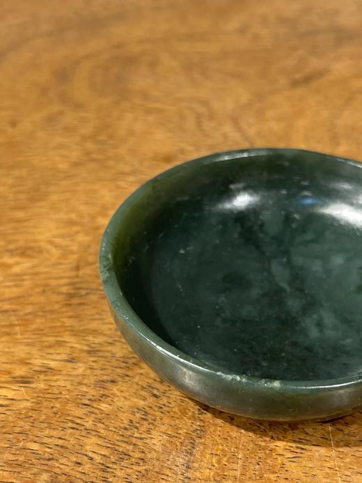 和田碧玉雕平底浅碗，顺丰包邮 商品图6