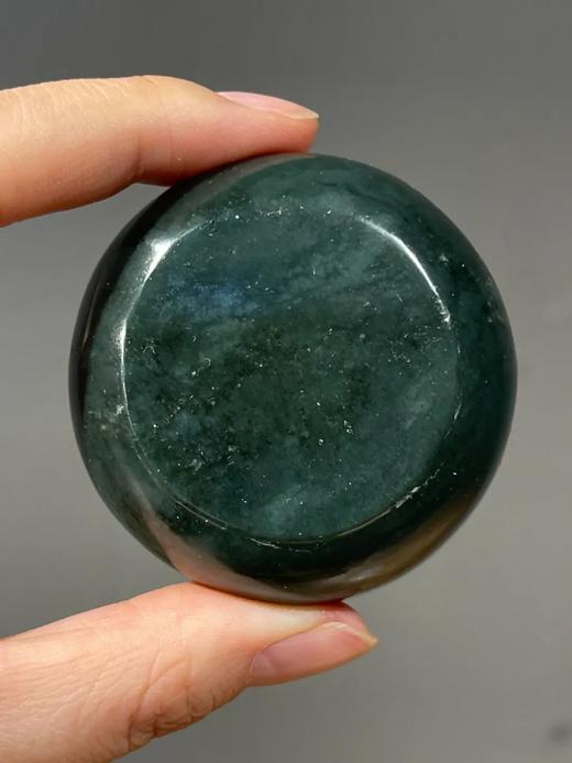 和田碧玉雕平底浅碗，顺丰包邮 商品图4