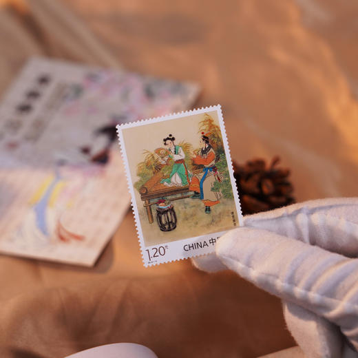 【超值赠品：帆布袋/卡片明信片】《中国古典文学名著·红楼梦》邮票珍藏册 系列邮票1-5全收录 含套票、小型张等品类 商品图10