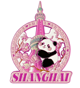 熊猫游东方明珠磁贴-沪