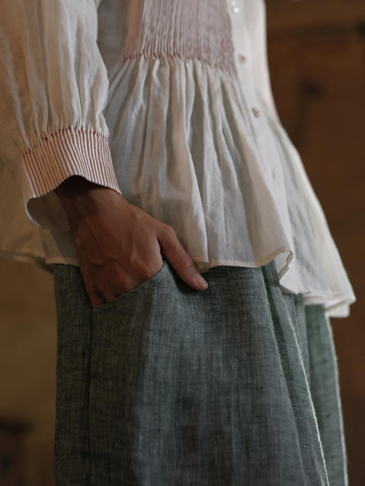 Jai  米白色印度棉加尔各答衬衫 商品图5