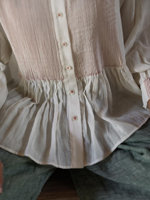 Jai  米白色印度棉加尔各答衬衫 商品图12