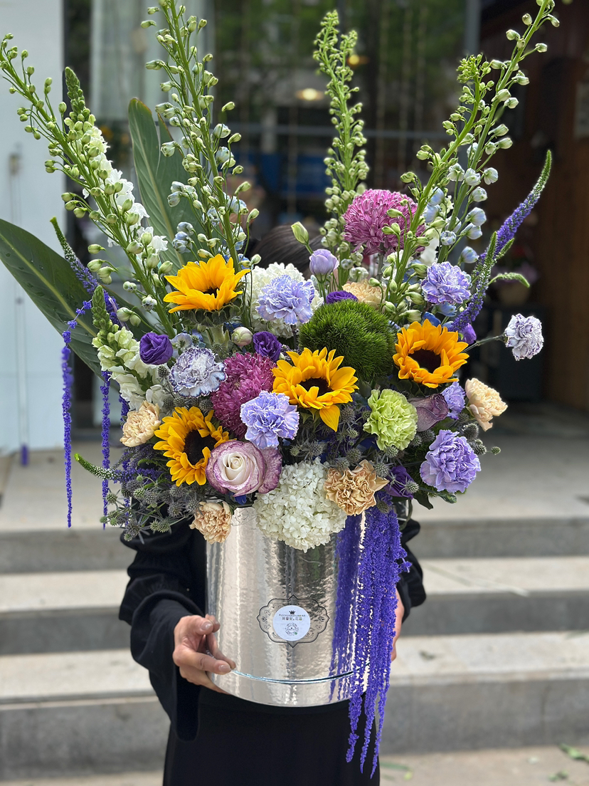 大号紫色系 花桶