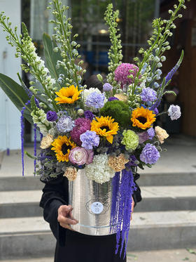 大号紫色系 花桶