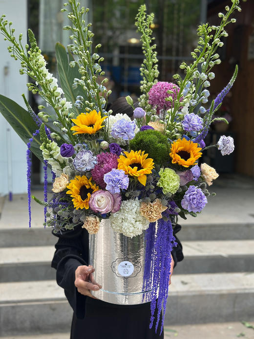 大号紫色系 花桶 商品图0