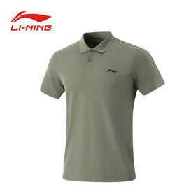 李宁男士夏季短袖POLO衫新款冰感T恤运动服APLV037