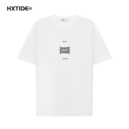 【断码清仓】HX 夏季圆领短袖合体T恤潮牌/S102522652101/02 商品图5