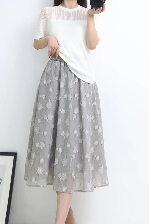 LPIUTY品牌直发！人间富贵花优雅烧花半身裙 C2288005 商品图1