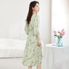 QS-82599730【休闲度假】原创桑蚕丝女装夏季新丝粘花螺真丝印花连衣裙女9730 商品缩略图2