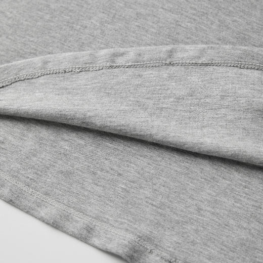 ROMI STUDIO 极简花纱灰亨利领长袖T恤/轻盈柔软弹力 RW24WST1402 商品图5