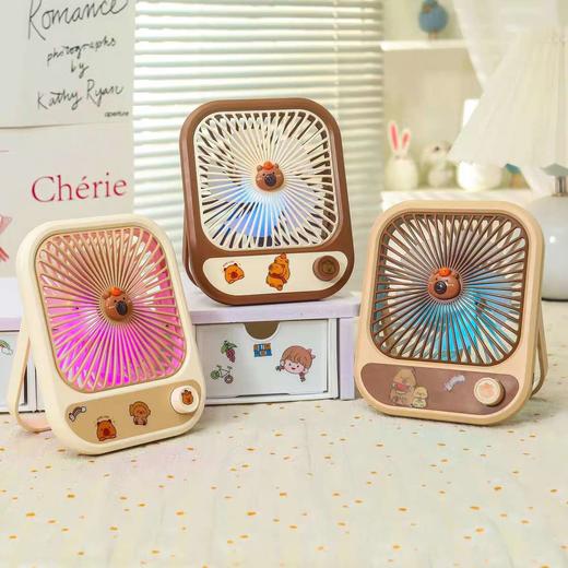 时尚台式卡皮巴拉风扇(颜色随机) 商品图0