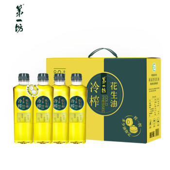 第一坊 【保真花生油】冷榨花生油1L*4 礼盒装 食用油  团购 福利 /粮油调味 /食用油 /花生油 商品图0