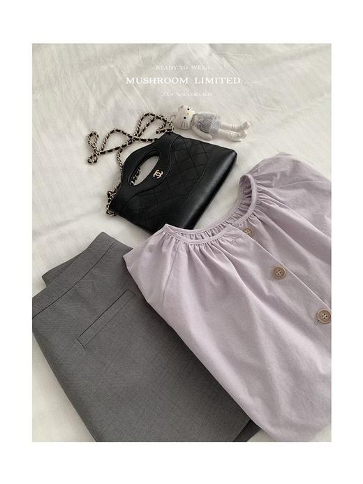 金蘑菇菇 轻氧少女 美少女夏天爱穿的娃娃衫/简约设计感上衣 商品图7