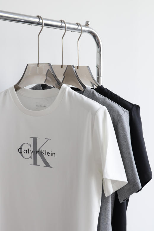 西K25年海报款 字母印花拉架棉 弹力圆领短袖T恤 TX476 商品图6