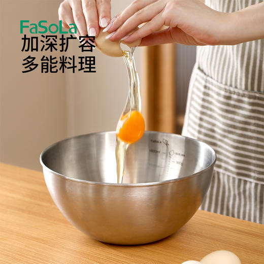 FaSoLa淘米神器不锈钢洗菜盆沥水篮洗米筛洗菜篮厨房篮 商品图7