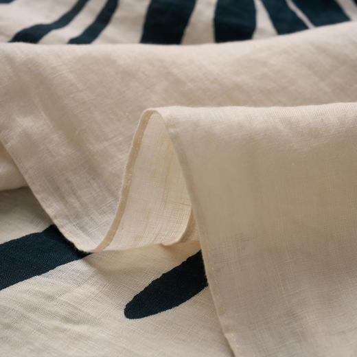 ROMI STUDIO海边度假风100%亚麻花卉印花披肩沙滩巾 426E4091 商品图5