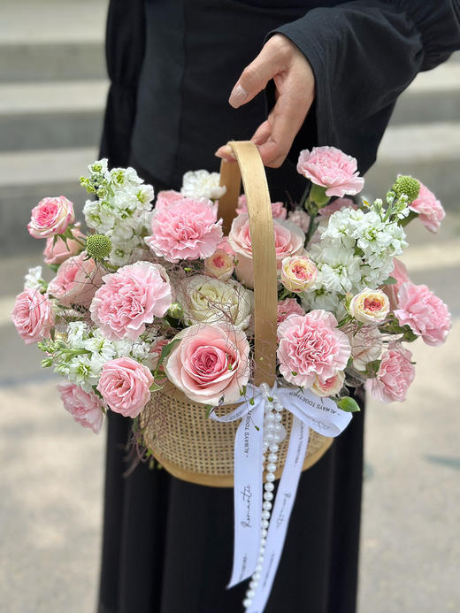 粉色系手提篮 商品图0