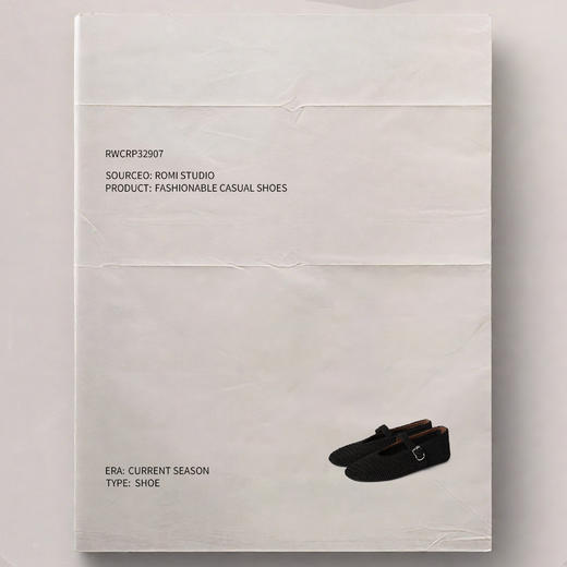 ROMI STUDIO“复古优雅”经典编织一字扣带平底玛丽珍鞋 RWCRP32907 商品图2