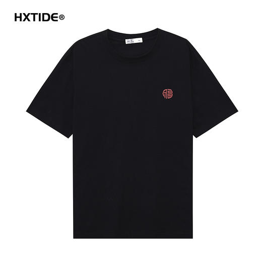 【断码清仓】HX 夏季圆领短袖T恤凉感科技微宽松版型/S102522721101/02 商品图9