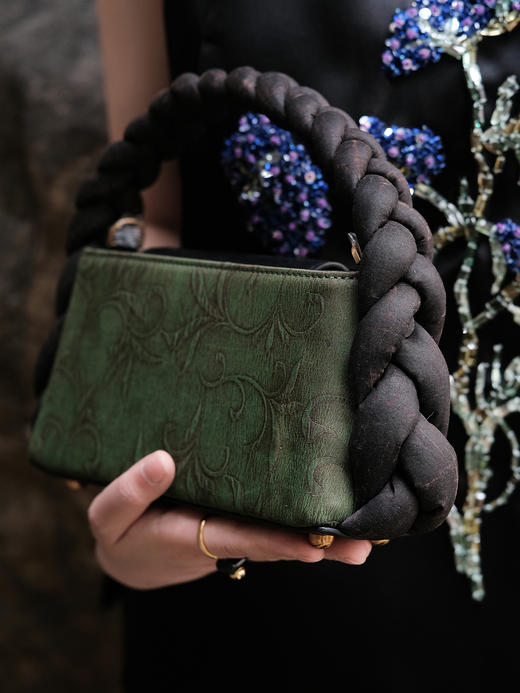 盛唐婧 |墨白手提包-绿色[特价品] 商品图4