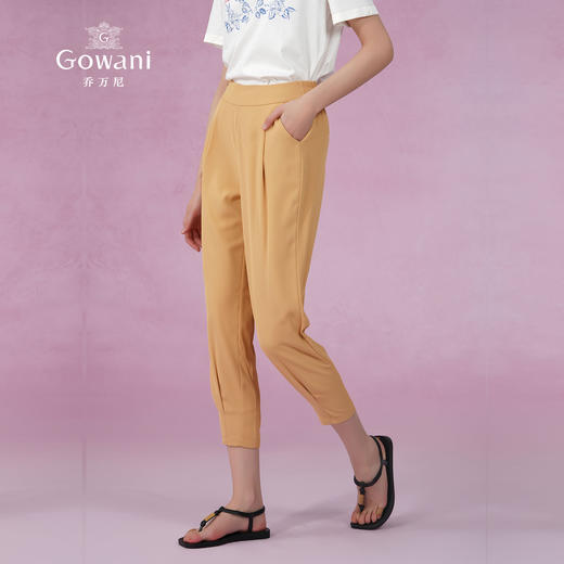 乔万尼休闲版型哈伦裤显瘦舒适裤装裤子EI2F858 商品图2