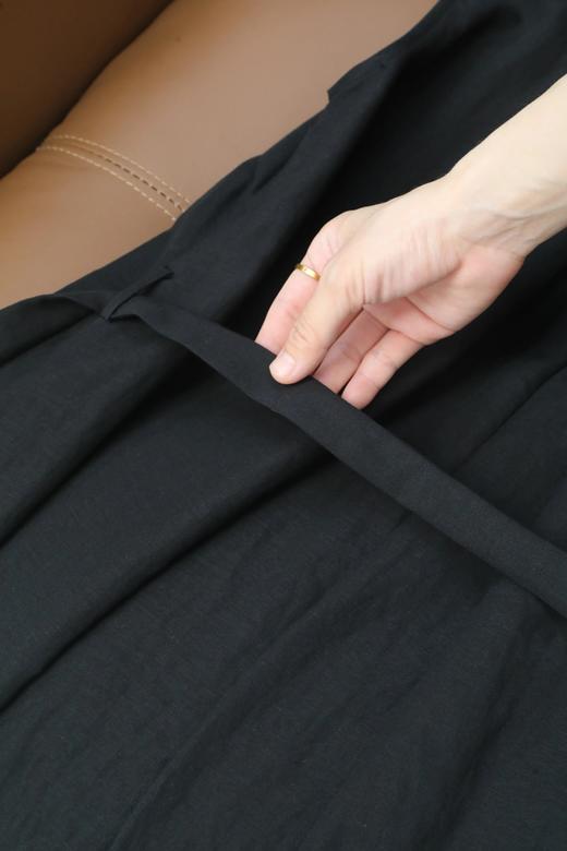 LPIUTY品牌直发！气质赫本风天丝麻连衣裙 B0725030 商品图11