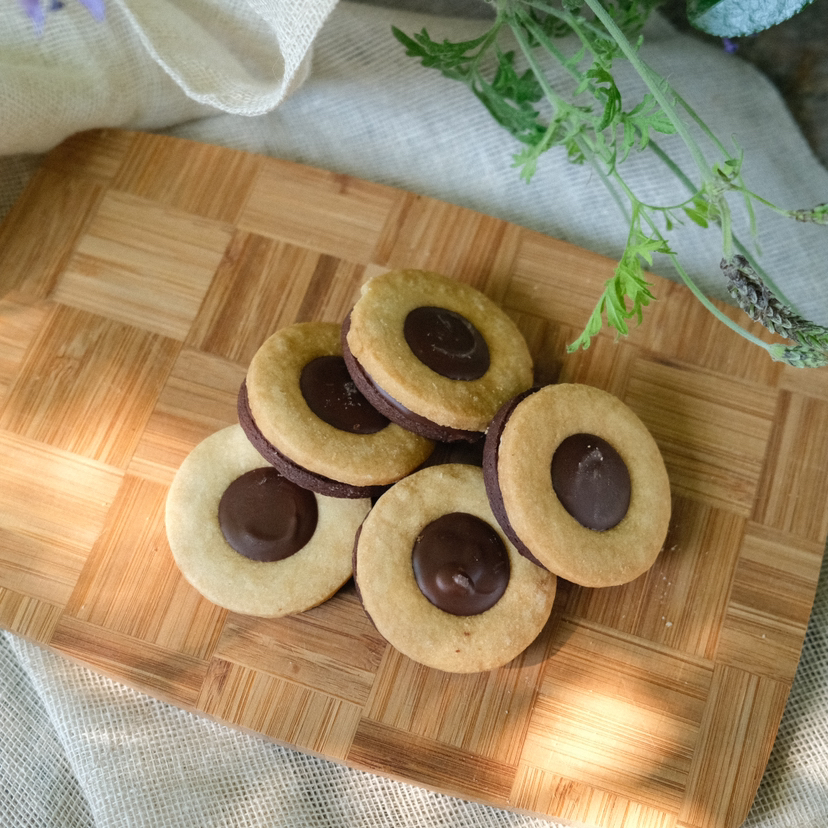 巧克力榛子夹心饼干Ballerinakaka 