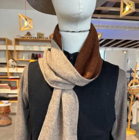 杞冠臻选 | YAKOO 纯牦牛绒 扎西德勒围巾 40X170CM