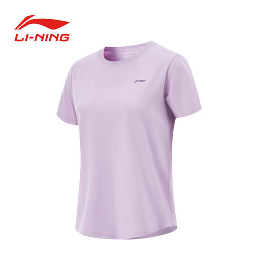 李宁夏季冰丝T恤女士速干短袖透气运动服ATSV044 商品图0