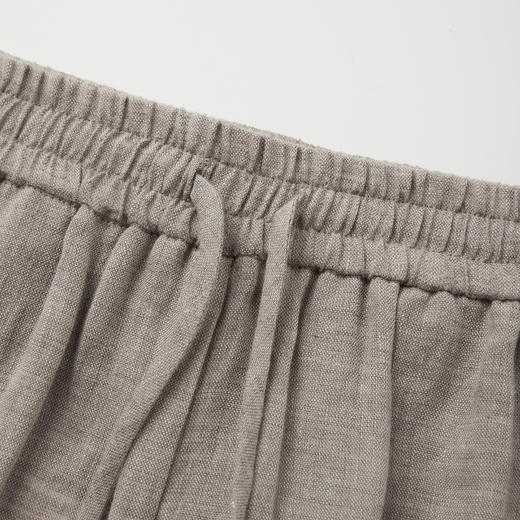 ROMI STUDIO士林染100%亚麻经典老钱松紧腰直筒长裤 RWCSXY2574 商品图3