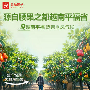 良品铺子炭烧腰果每日坚果零食干果炒货腰果仁小吃120g休闲零食小吃 商品图2