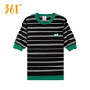 361度联名款2025夏季新品女子加菲猫透气条纹套头衫圆领T恤女562529123-4 商品缩略图0