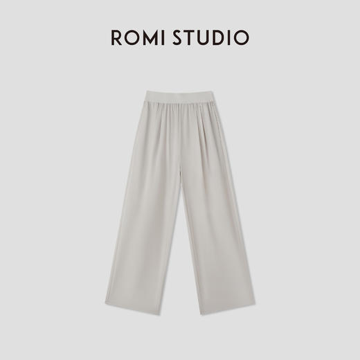 ROMI STUDIO“轻盈自在”松紧腰弹力宽松运动直筒休闲裤RW24LXT0683【发货时效25天】 商品图4