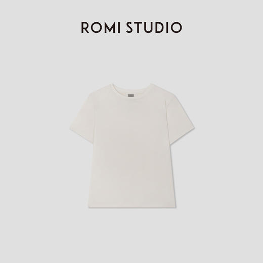 ROMI STUDIO天然未染色纯棉小飞袖短袖T恤/棉籽壳肌理 RWCSSY2667(现货) 商品图0