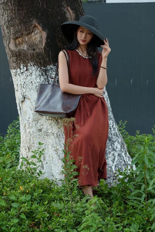 LPIUTY品牌直发！气质赫本风天丝麻连衣裙 B0725030 商品图4