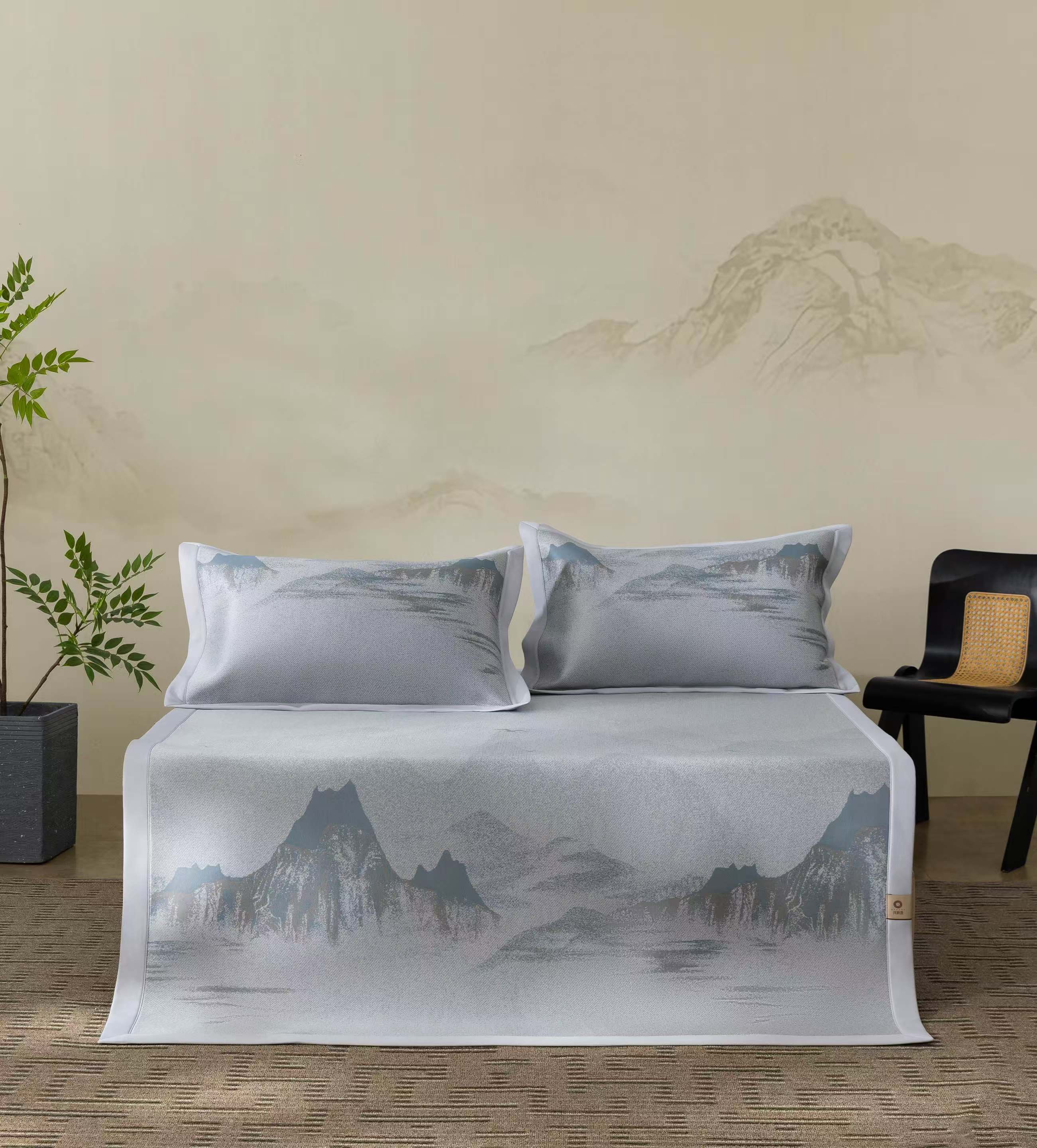 2025款冷循环炫彩提花席（床笠款） A类可机洗，透气凉爽宜人